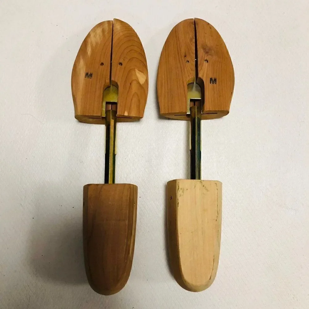 Vintage Shoe Keeper Tree Wood Mens M